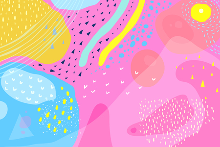 Vivid brightly colored and bold colors abstract background design.のイラスト素材