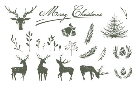 Vector holiday graphics for prints on t shirts, postcards, web design.のイラスト素材