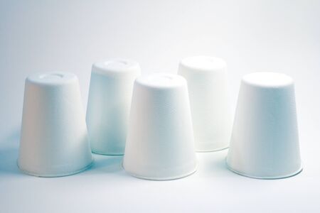 Glass of white paperの写真素材