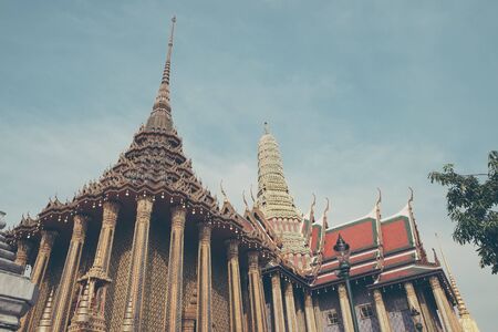 thai temple of emarald buddha bangkok, Thailandの写真素材