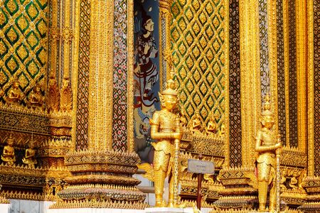 thai temple of emarald buddha bangkok, Thailandの写真素材