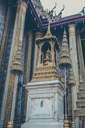thai temple of emarald buddha bangkok, Thailandの写真素材