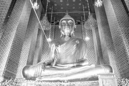 Golden Buddha in the temple Thailandのeditorial素材