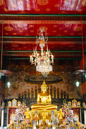 Golden Buddha in the temple Thailandのeditorial素材