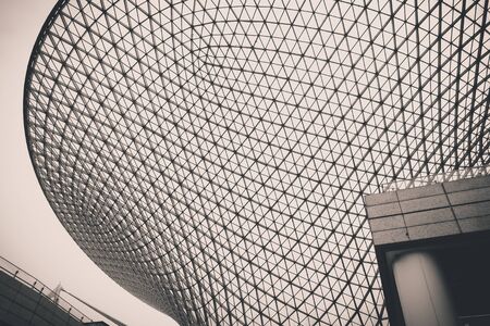 steel structure of contemporary architectureの写真素材