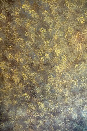 polish concrete texture with gold color decorationの写真素材