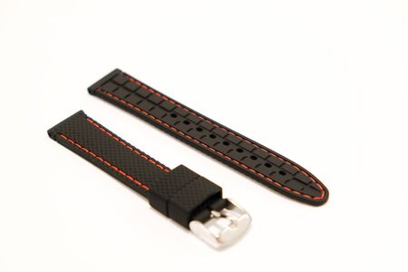 silicone watch strap object isolate on the white backgroundの写真素材