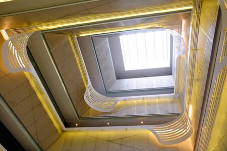 hall of light in the office buildingの写真素材