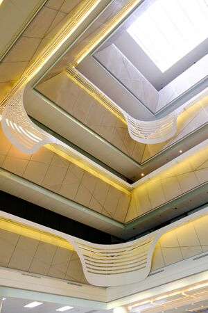 hall of light in the office buildingの写真素材