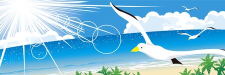 Summer Seasideのイラスト素材