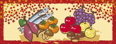 Taste of autumnのイラスト素材