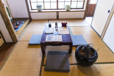 Japanese-style retro living roomのeditorial素材