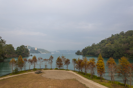 Sun Moon Lakeの写真素材