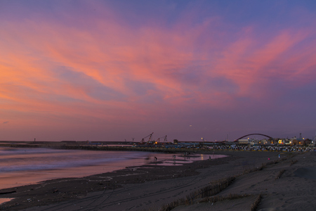 Bamboo fishing portの写真素材