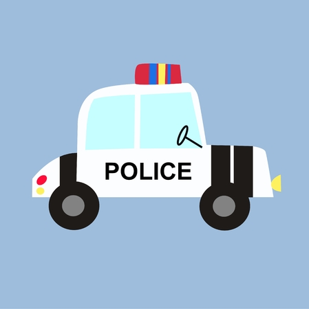 police carのイラスト素材