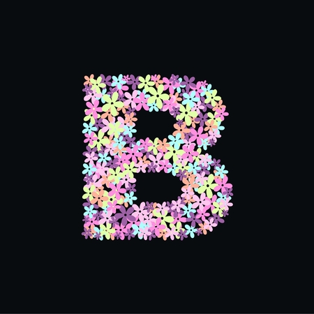 alphabet letter Bのイラスト素材