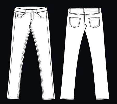 jeansのイラスト素材