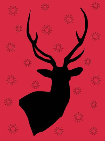 deer patternのイラスト素材