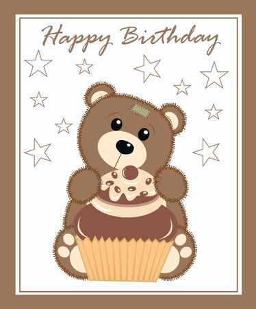 happy birthdayのイラスト素材