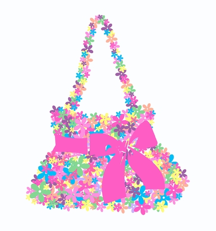 flower bagのイラスト素材
