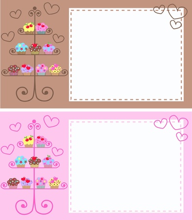 cupcakesのイラスト素材