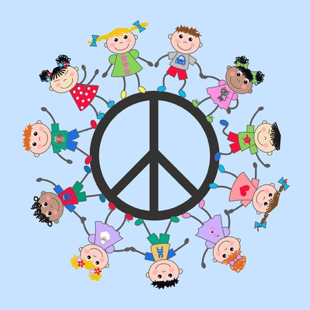 multi cultural childrenのイラスト素材