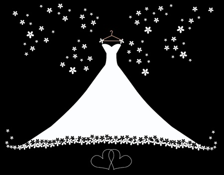 wedding dressのイラスト素材