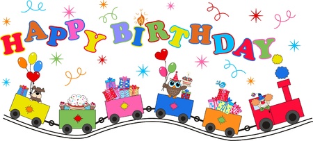 happy birthdayのイラスト素材