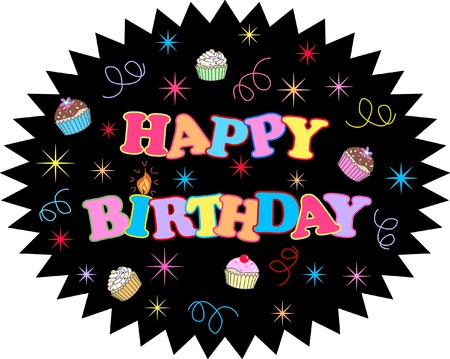 happy birthdayのイラスト素材