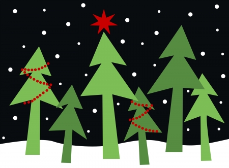 merry christmas happy holidaysのイラスト素材