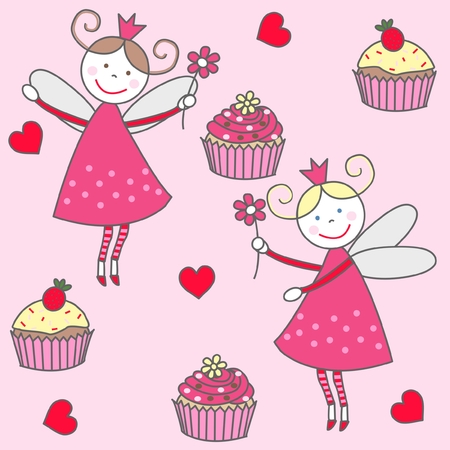 happy birthday seamless backgroundのイラスト素材