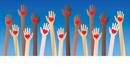 Helping handsのイラスト素材