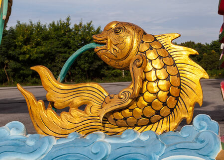Fish gold in the Shrineの写真素材
