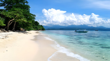 Beautiful beach on the island of Koh Lipe in Satun, Thailandの素材