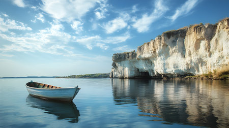 Boat on the coast of the island of Gozo, Maltaの素材