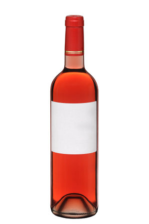 bottle of rose wineの写真素材