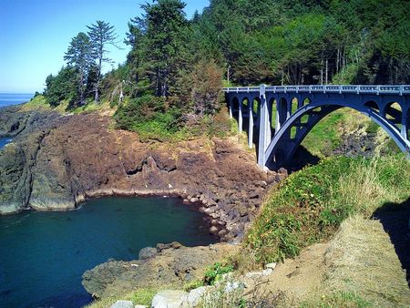 Oregon Coast Bridgeの写真素材