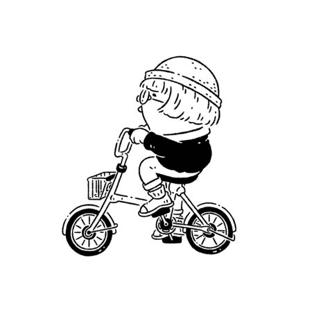 Boy riding a bicycle and singing leisurelyの写真素材