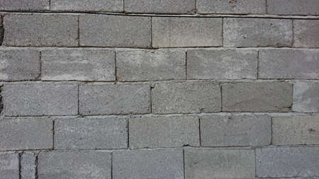 hollow brick arrangement in buildings.のeditorial素材