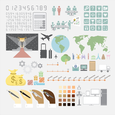 Infographics convention planのイラスト素材