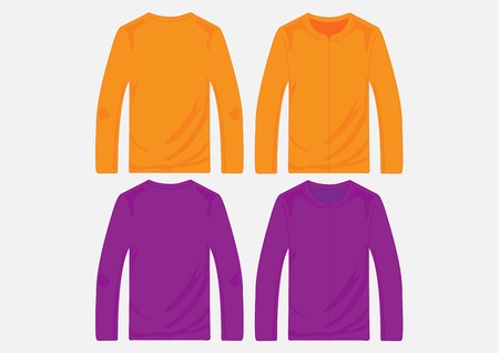Vector pullover templatesのイラスト素材