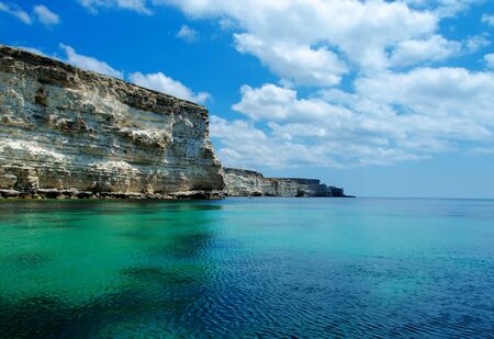 seascape, beautiful views of the rocky cliffs to the seaの写真素材