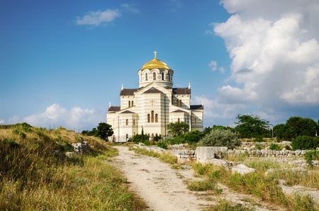 Cathedral of St. Vladimir, Sevastopol. Chersonese. The object of the cultural heritage of UNESCO.の写真素材