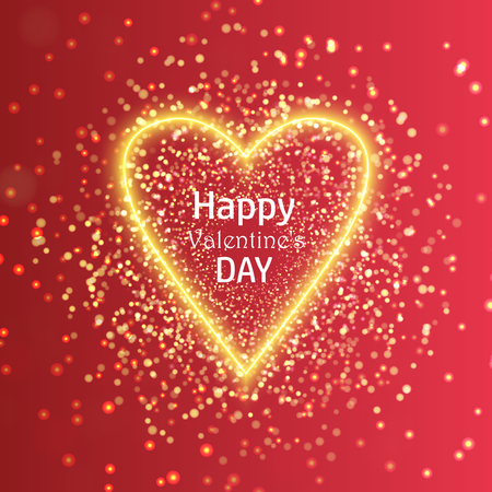 Vector greeting card for Valentines Day.のイラスト素材