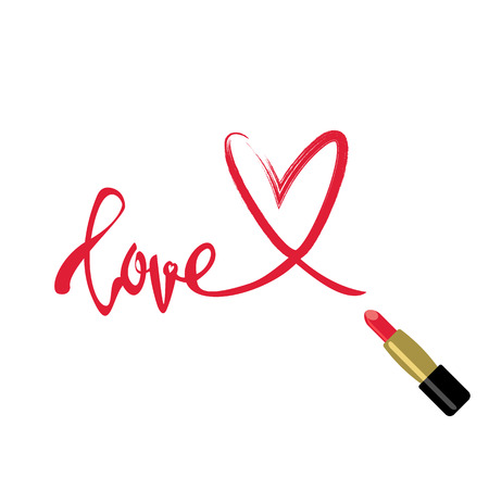 Word for T-shirt print graphics with heart.のイラスト素材