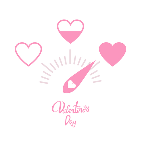 Valentines Day Calligraphy Greeting Card.のイラスト素材