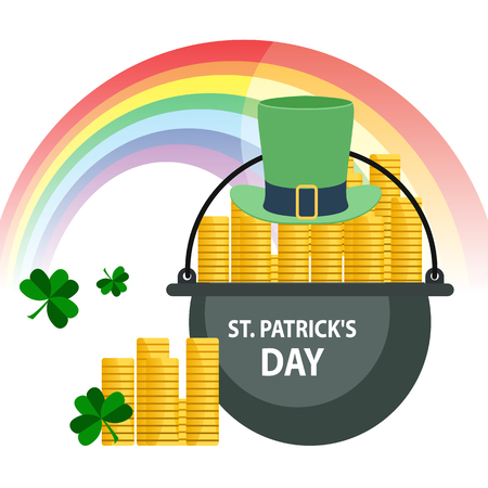 Happy St. Patricks Day greeting.のイラスト素材