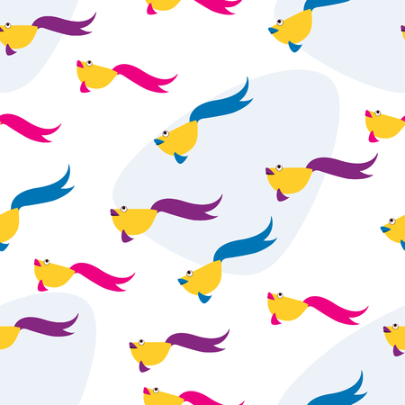 Sunny day. Illustration of a happy and beautiful woman a sunny dのイラスト素材