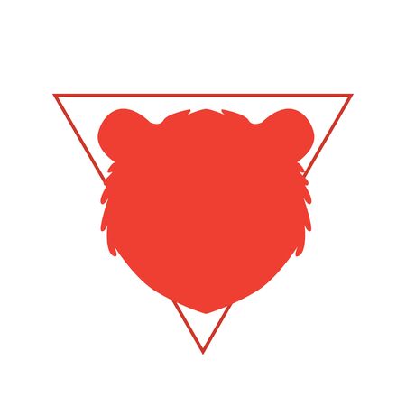 Bear market. Bear and red arrow. Stock market vector illustration.のイラスト素材