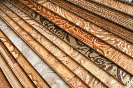 The samples of collection natural linoleumの写真素材